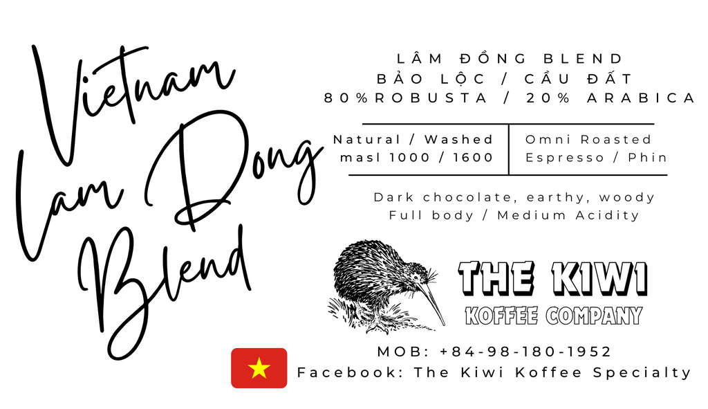 🪷VIETNAM Lâm Đồng Blend - 80% Bảo Lộc Robusta / 20% Cầu Đất Arabica